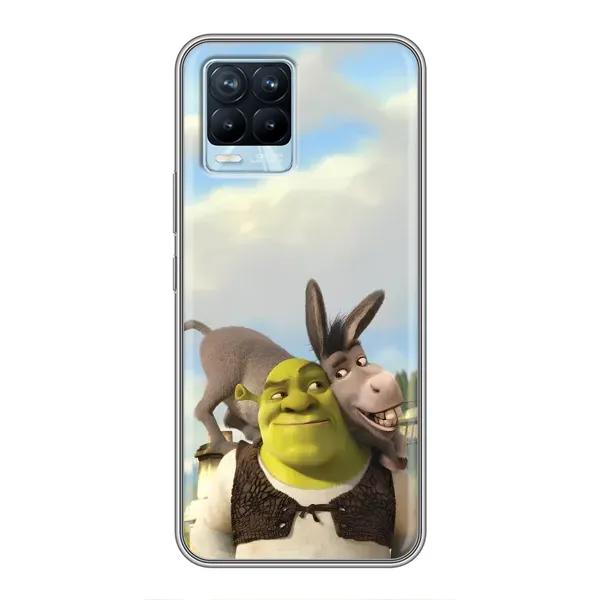 Чехол с принтом «Шрек и Осел» для Realme 8