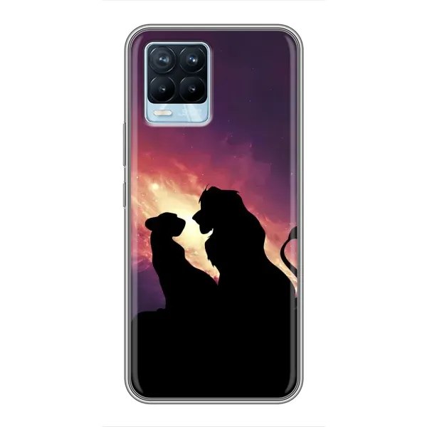 Чехол с принтом «Силуэт Симба и Налу» для Realme 8