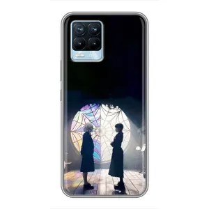 Чехлы Венсдей на Realme 8 Уэнсдей (AlphaPrint) (Уэнздей и Инид)