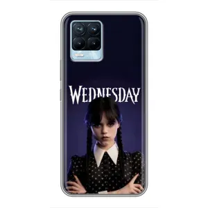Чехлы Венсдей на Realme 8 Уэнсдей (AlphaPrint) (Wednesday)