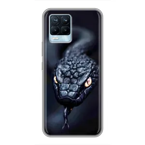 Чохол з принтом «Чорна змія» для Realme 8