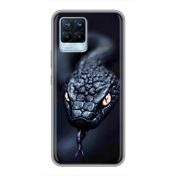 Чохол з принтом «Чорна змія» для Realme 8