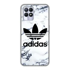 Чехлы Адидас для Realme 8i (AlphaPrint) (Адидас на мраморе)