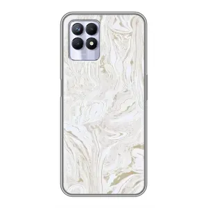 Чохол з принтом «Білий мрамор» для Realme 8i