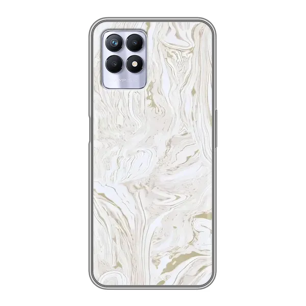 Чохол з принтом «Білий мрамор» для Realme 8i