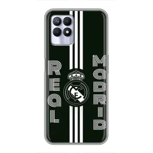 ФК Реал Мадрид чехлы для Realme 8i (AlphaPrint) (черно белый Реал)