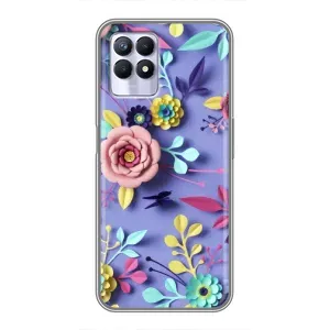 Чохли з квітами для Realme 8i (VPrint) (Дизайн квітів)