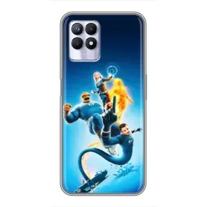 Чехол с принтом Фантастическая четверка для Realme 8i (Герои Фантастическая Четверка)