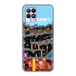 Чохол з принтом «фон Minecraft» для Realme 8i