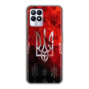 Украинские Чехлы для Realme 8i с картинкой УПА (AlphaPrint) (ГЕРБ УПА)