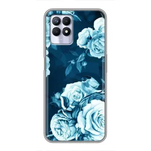 Чехлы (ART) Цветы на Realme 8i (VPrint) (Блактині бутони)