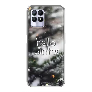 Новорічні, Святкові Чохли для Realme 8i - 2024 год (Hello winter)