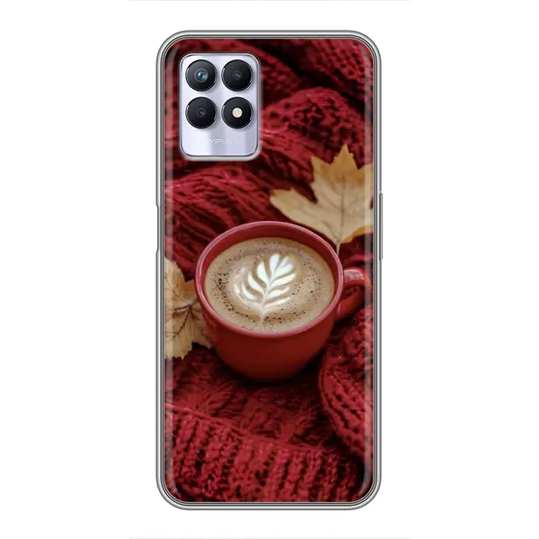 Чехол с принтом «Кофе на пледе» для Realme 8i
