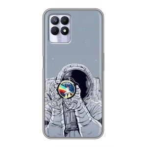 Чохол NASA для Realme 8i (AlphaPrint) (Космонавт фото)