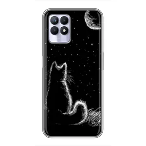 Чохол з принтом для Realme 8i (AlphaPrint) Модні коти