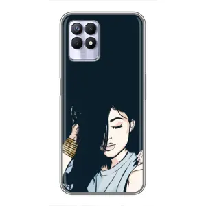 Чохол з принтом «Гарна дівчина» для Realme 8i