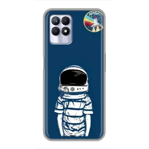 Чохол NASA для Realme 8i (AlphaPrint) (Хлопчик в шоломі)