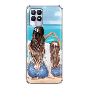 Чохол з друком для Realme 8i - (Мама з дитинкою) (AlphaPrint)
