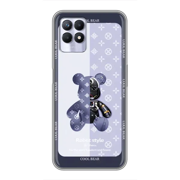 Чохол з принтом «Медведик LV» для Realme 8i Чохол з принтом «Медведик LV» для Realme 8i