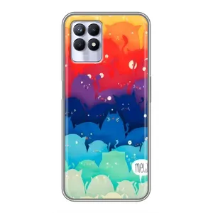 Чохол з принтом «Mew» для Realme 8i