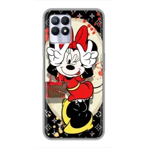 Чохол Disney Mouse Realme 8i (PREMIUMPrint) (Мінні peace)