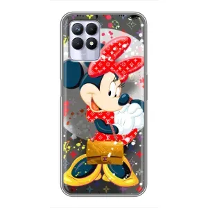 Чохол Disney Mouse Realme 8i (PREMIUMPrint) (Minni з бантіком)