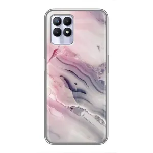 Чохол з принтом «Пурпурний Мрамор» для Realme 8i