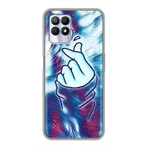 Чохол з принтом «Радужне серце» для Realme 8i