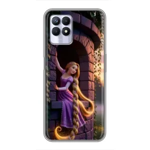 Чехол Рапунцель для Realme 8i (Рапунцель на башне)