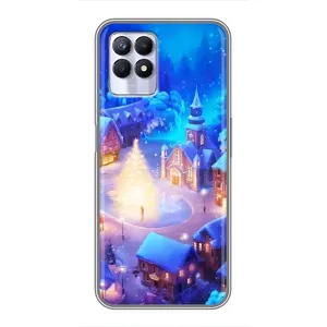 Різдвяні Чохли для Realme 8i (VPrint) (Різдвяне місто)