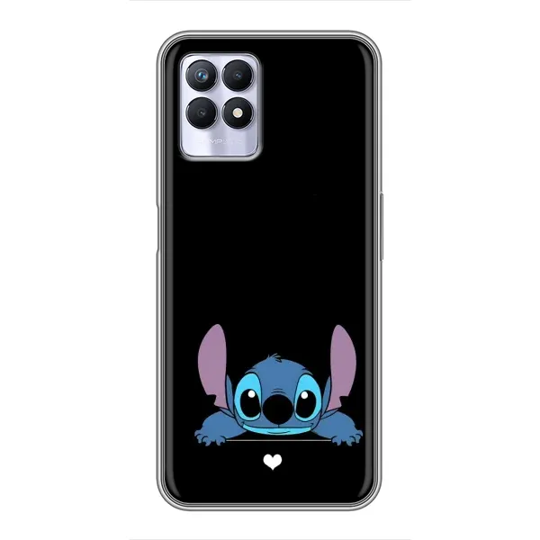 Чехол с принтом «Стич на черном» для Realme 8i