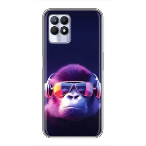 Чохол з принтом «Стильна мавпа» для Realme 8i