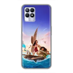 Чехол с мультфильмом Моана Realme 8i (Команда Ваяна Мауи)
