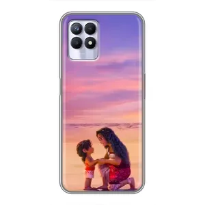 Чехол с мультфильмом Моана Realme 8i (Маленькая Ваяна)