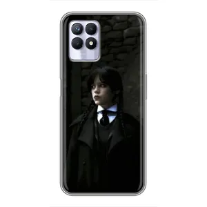 Чехол с дизайном Венздей 2 на Realme 8i (Темный стиль Уэнздей)