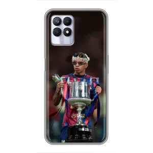 Чохол з футболістом Ламін Ямаль Realme 8i (Ямаль з кубком)