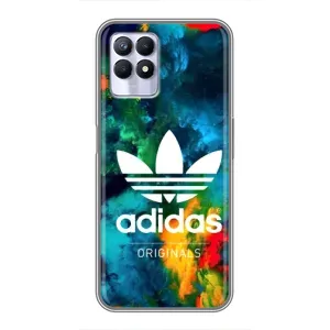Чехлы Адидас для Realme 8i (AlphaPrint) (Яркий Адидас)
