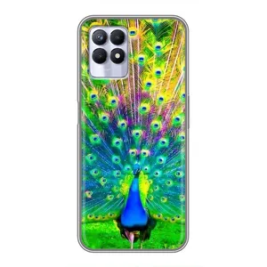 Чохол з принтом «Яскравий Павлин» для Realme 8i