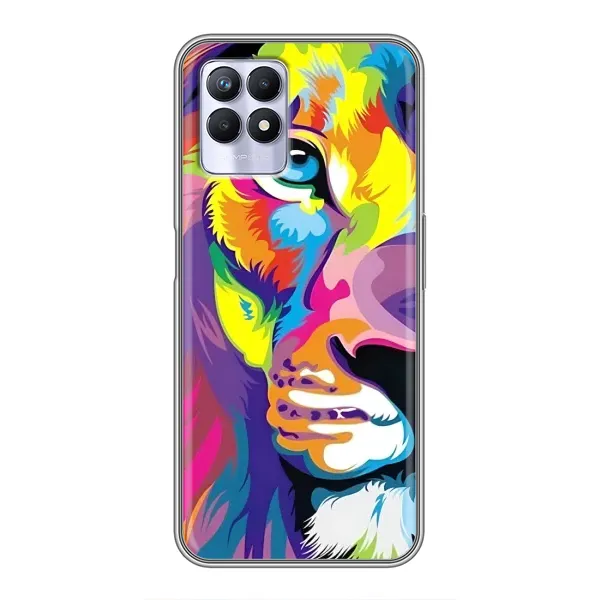 Чохол з принтом «Яскравий Лев» для Realme 8i Чохол з принтом «Яскравий Лев» для Realme 8i