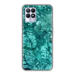 Чохол з принтом «Зелений мрамор» для Realme 8i