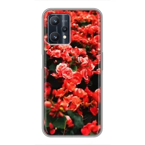 Чохли з квітами для Realme 9 Pro Plus (VPrint) (Квіти червоні)