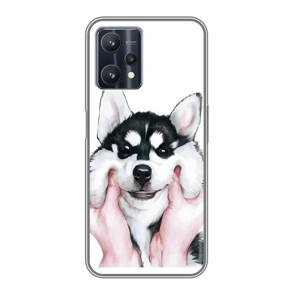 Чохол з принтом «Радісний Хаскі» для Realme 9 Pro Plus Чохол з принтом «Радісний Хаскі» для Realme 9 Pro Plus