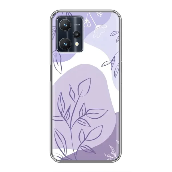 Чохол з принтом «Фіолетове листя абстракція» для Realme 9 Pro Plus