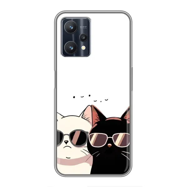Чохол з принтом «Коти в окулярах» для Realme 9 Pro Plus