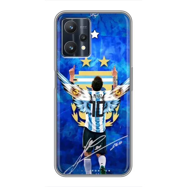 Чохол з принтом «Мессі Аргентина» для Realme 9 Pro Plus