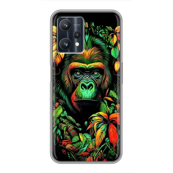 Чохол з принтом «Мавпа в квітах» для Realme 9 Pro Plus