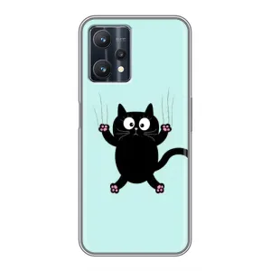 Чохол з принтом «Падаючий кіт» для Realme 9 Pro Plus