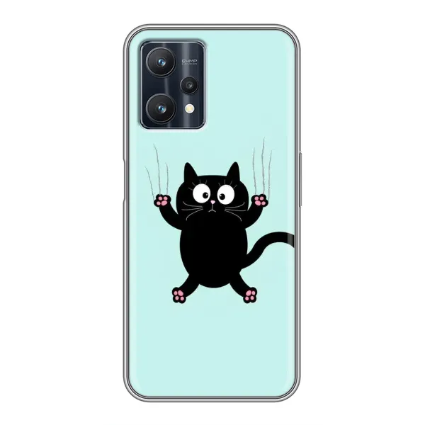 Чохол з принтом «Падаючий кіт» для Realme 9 Pro Plus