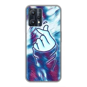 Чохол з принтом «Радужне серце» для Realme 9 Pro Plus
