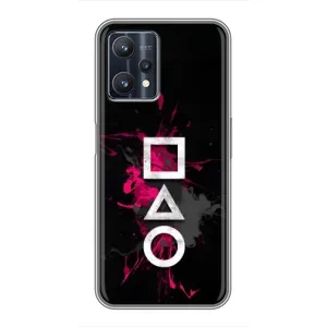 Чохол Гра в кальмара для Realme 9 Pro Plus (Символи Гра кальмара)